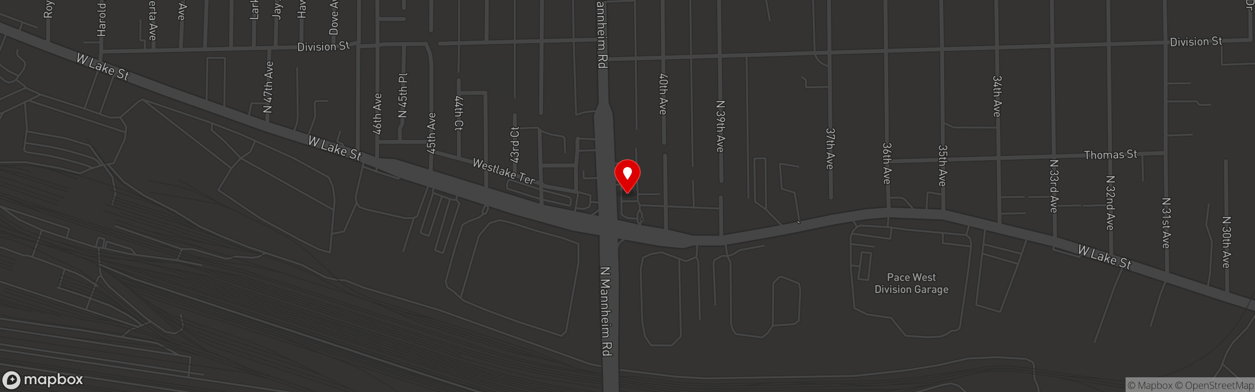 Street map pinning The Original Steaks and Hoagies in Stonepark