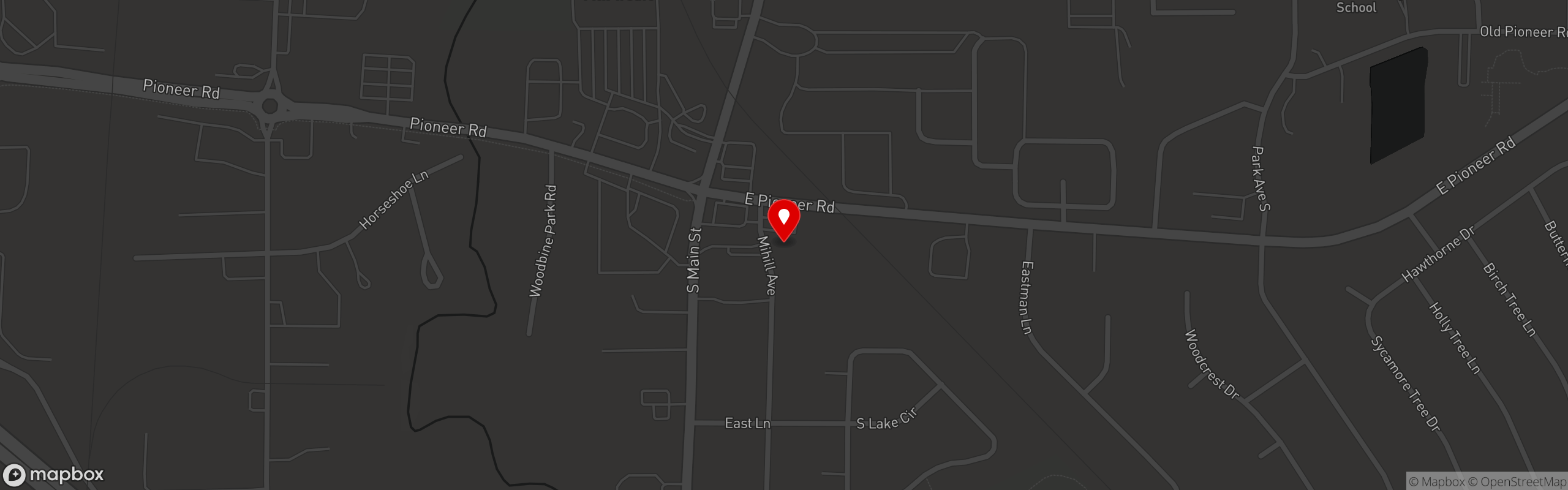 Street map pinning The Original Steaks and Hoagies in Fond du Lac