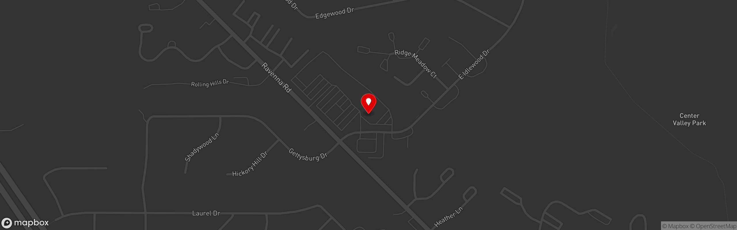 Street map pinning The Original Steaks and Hoagies in Twinsburg