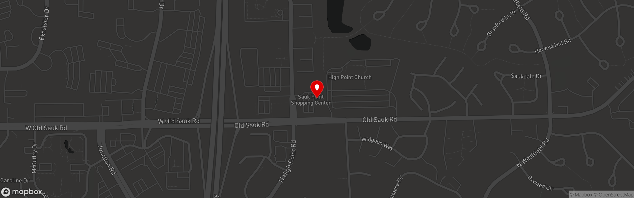 Street map pinning The Original Steaks and Hoagies in Madison