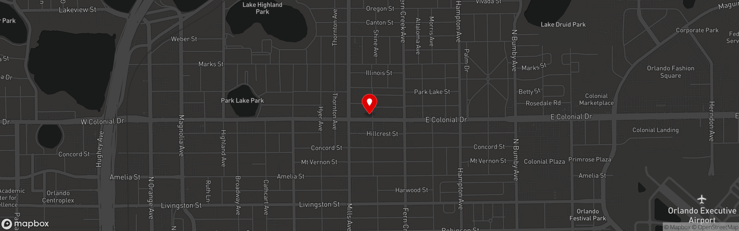 Street map pinning Moderne in Mills 50