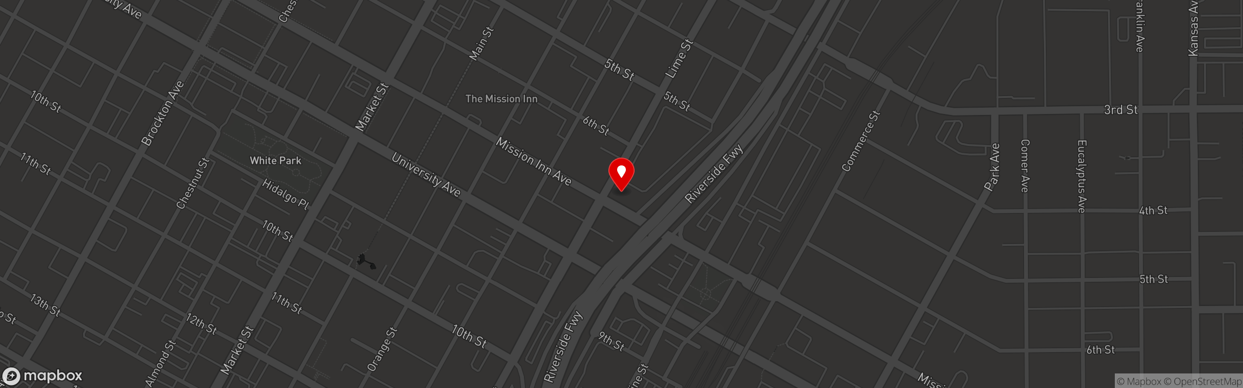 Street map pinning RIVERSIDE-Heroes in RIVERSIDE-Heroes
