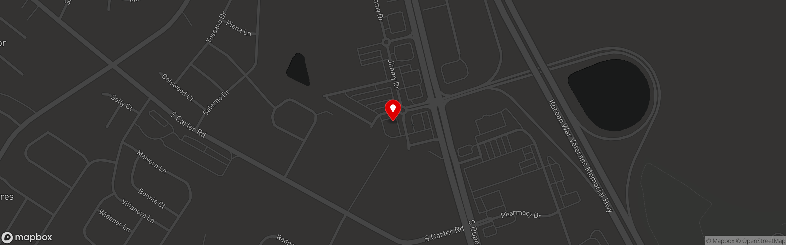 Street map pinning The Celtic Pub in Smyrna