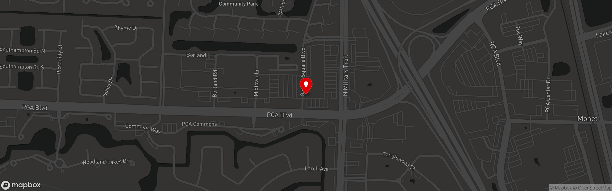 Street map pinning Cafe Chardonnay in Cafe Chardonnay