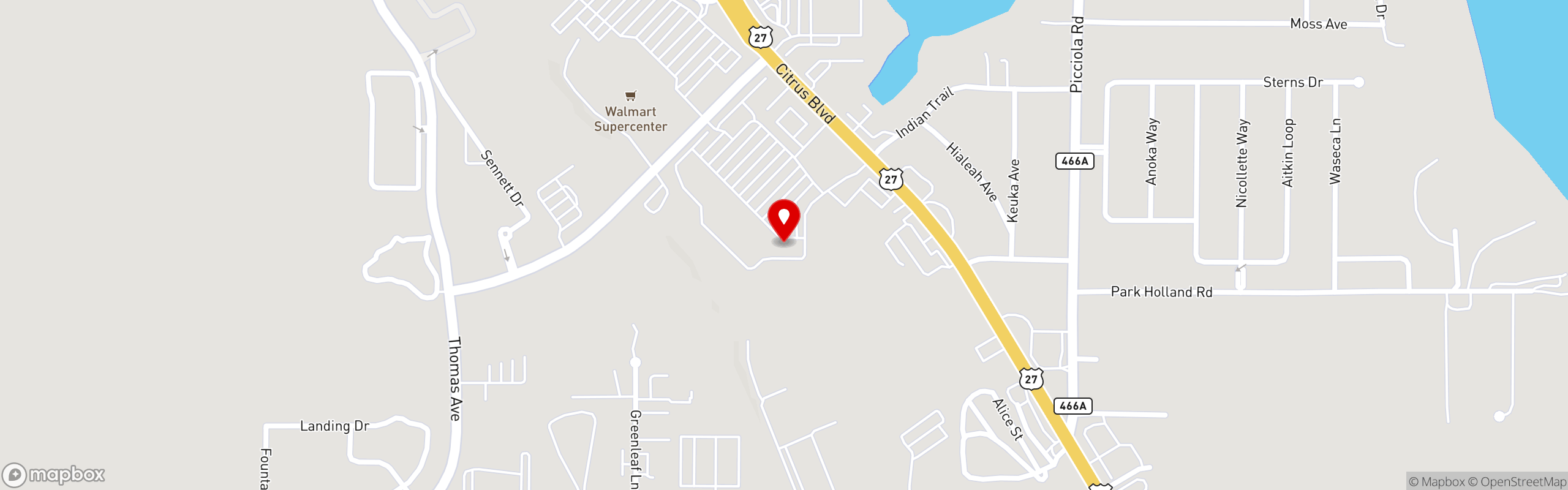 Street map pinning Breakfast Station in Breakfast Station (Leesburg)