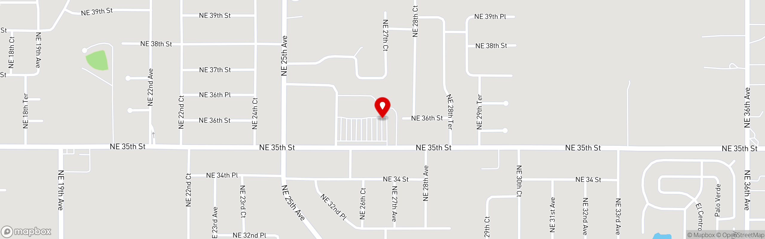 Street map pinning Breakfast Station in Breakfast Station (North Ocala)