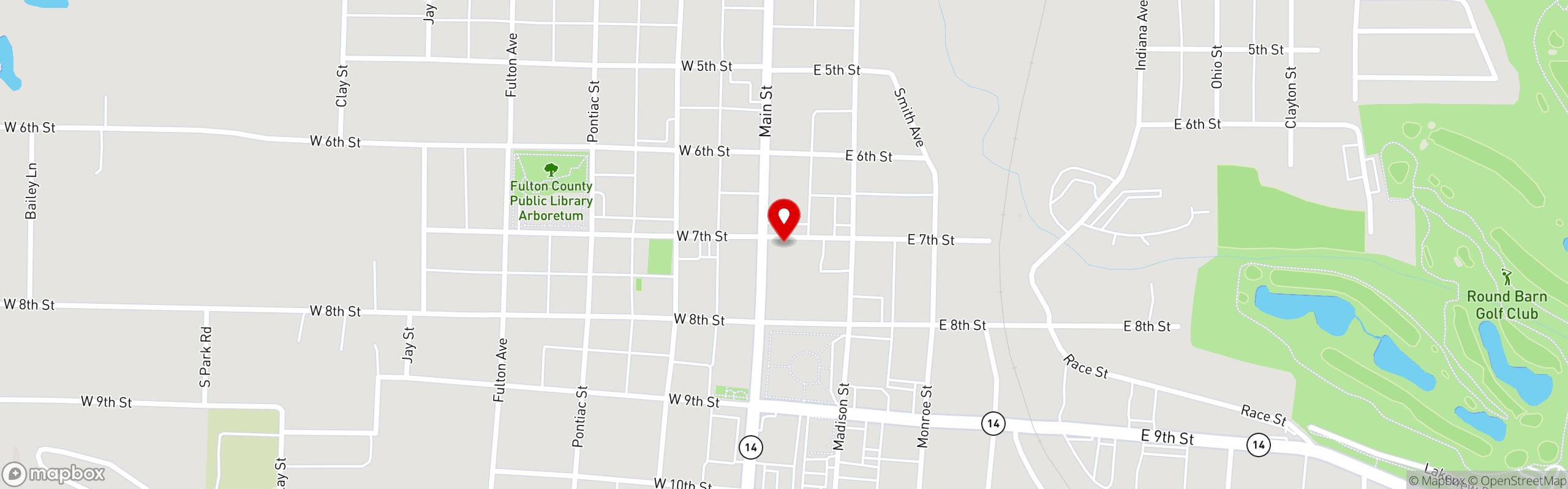 Street map pinning Jarrety's Place in Jarrety's Place