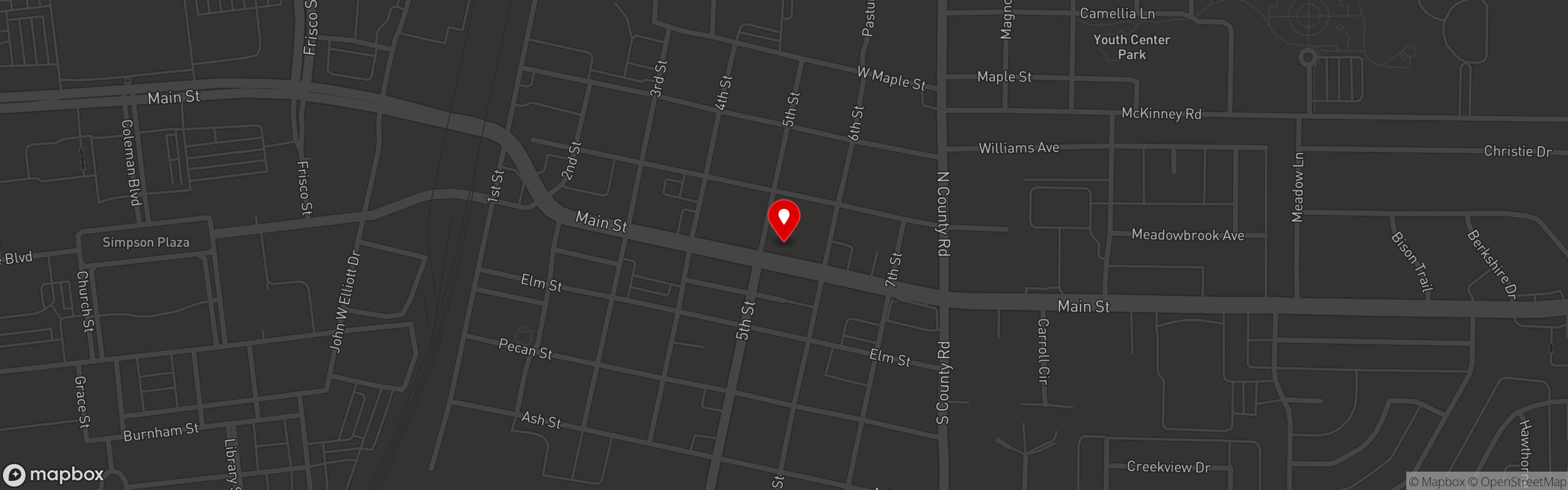 Street map pinning Randy's Steakhouse in Randy's Steakhouse