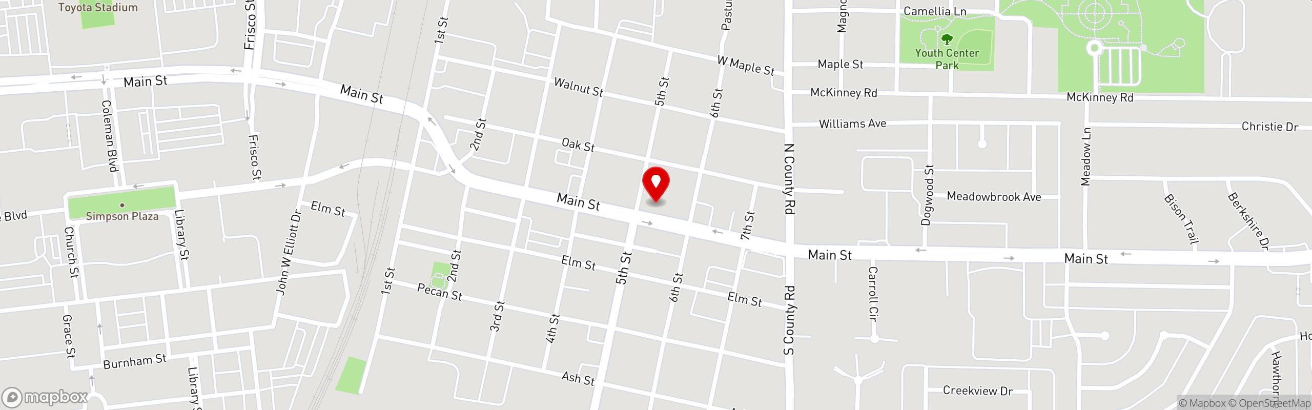 Street map pinning Randy's Steakhouse in Randy's Steakhouse