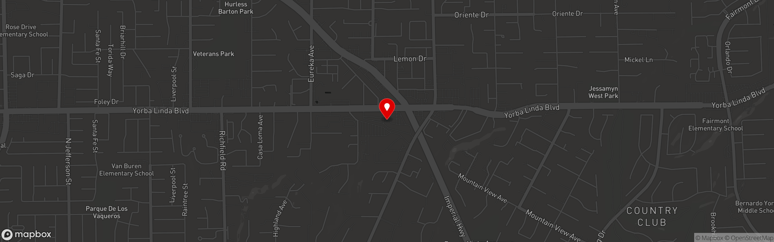 Street map pinning Lone Wolf Brewing Co in Lone Wolf Brewing Co