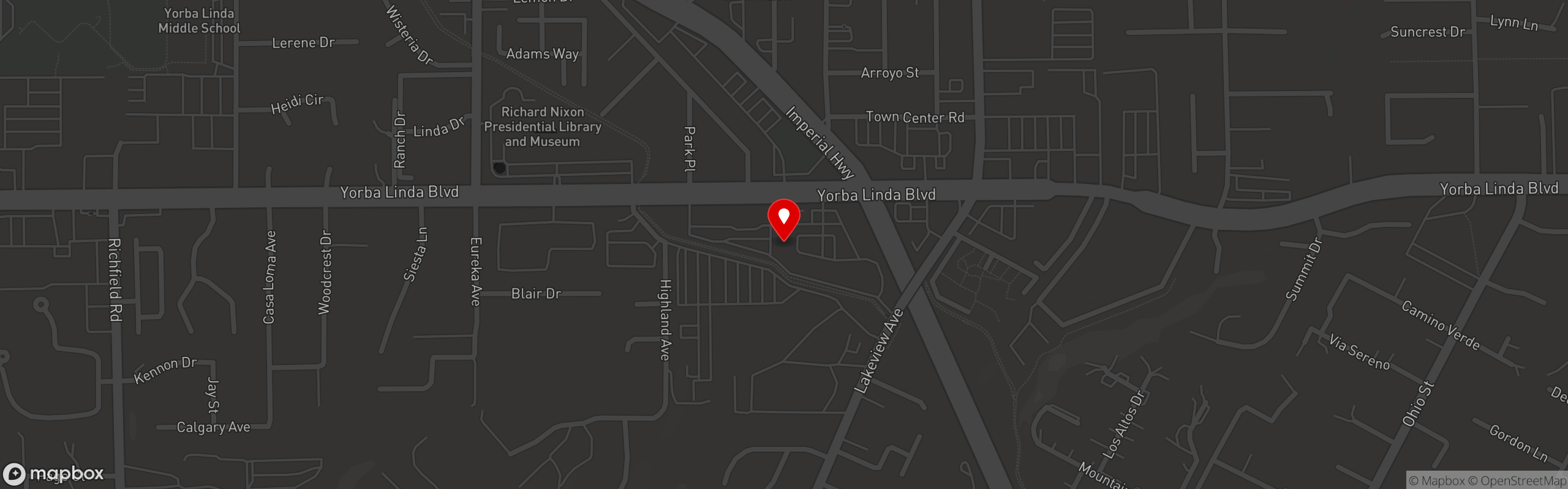 Street map pinning Lone Wolf Brewing Co in Lone Wolf Brewing Co