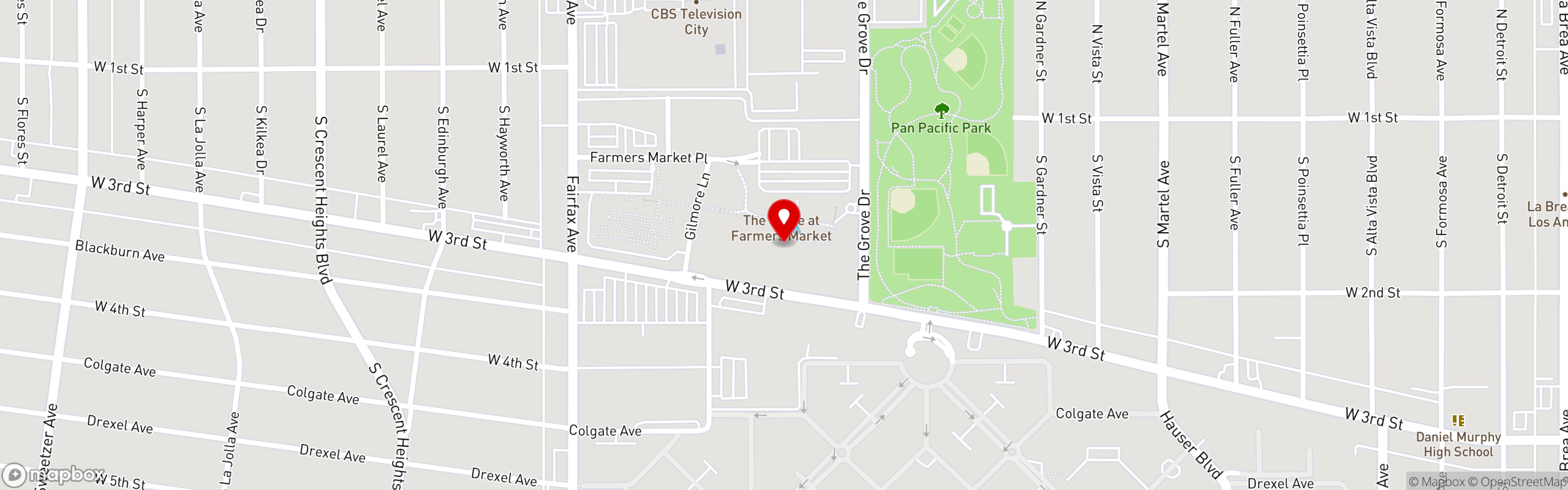 Street map pinning Blue Ribbon Sushi Bar & Grill - The Grove in Blue Ribbon Sushi Bar and Grill