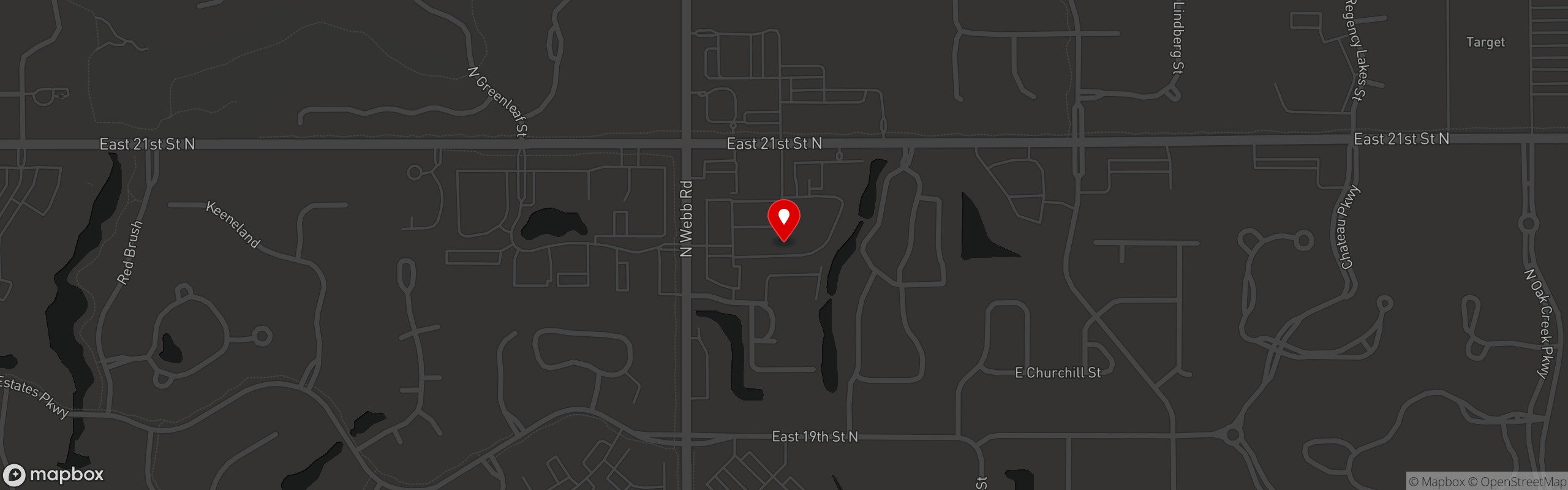 Street map pinning Deano's Grill & Tapworks in Deano's Grill and Tapworks EAST