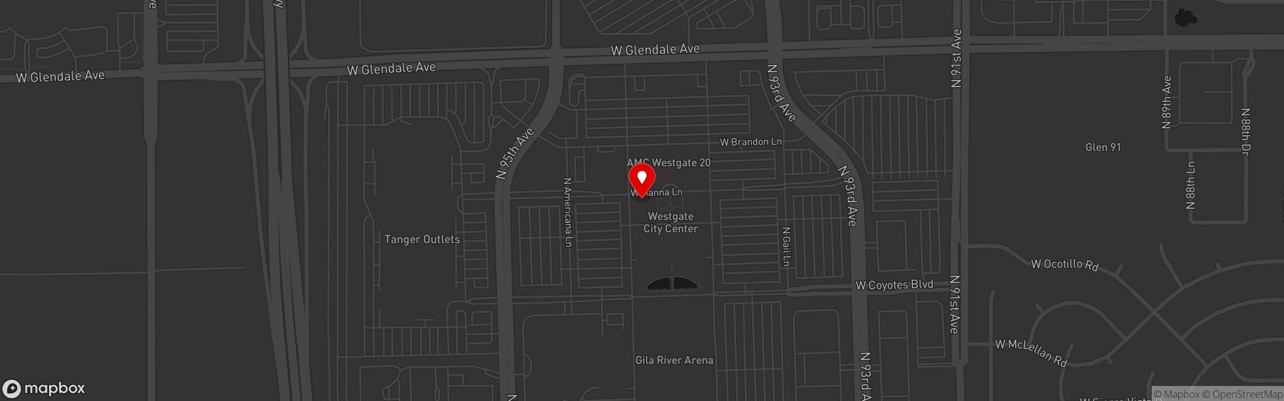 Street map pinning Lil Capo Pizzeria in Lil Capo