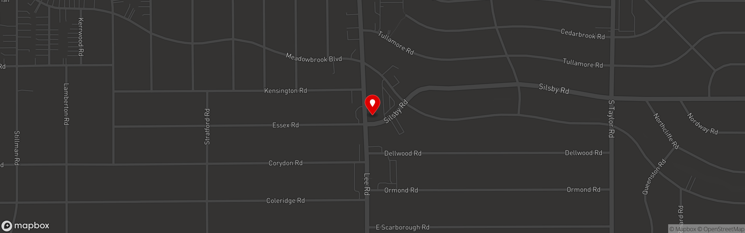 Street map pinning The Tavern Company in Cleveland Hts