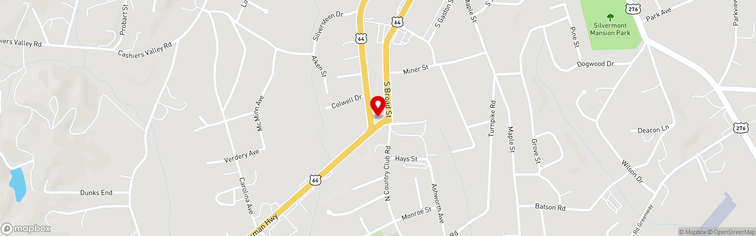 Street map pinning Smoke On BBQ in Smoke On BBQ