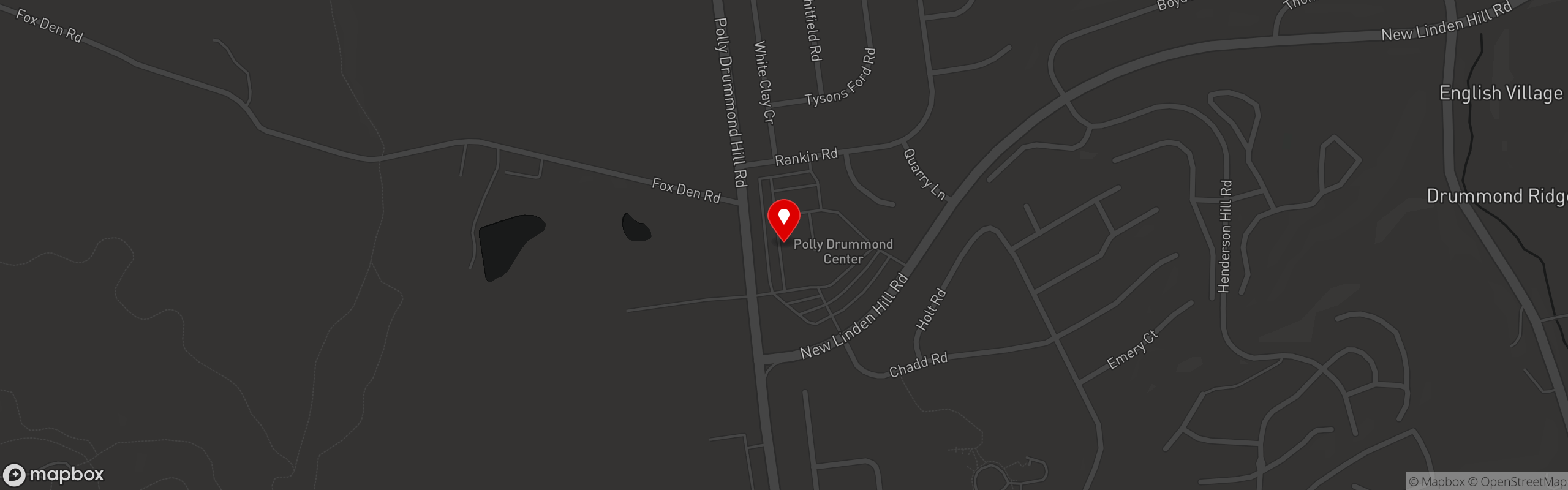 Street map pinning McGlynns Pub in Pike Creek - Polly Drummond