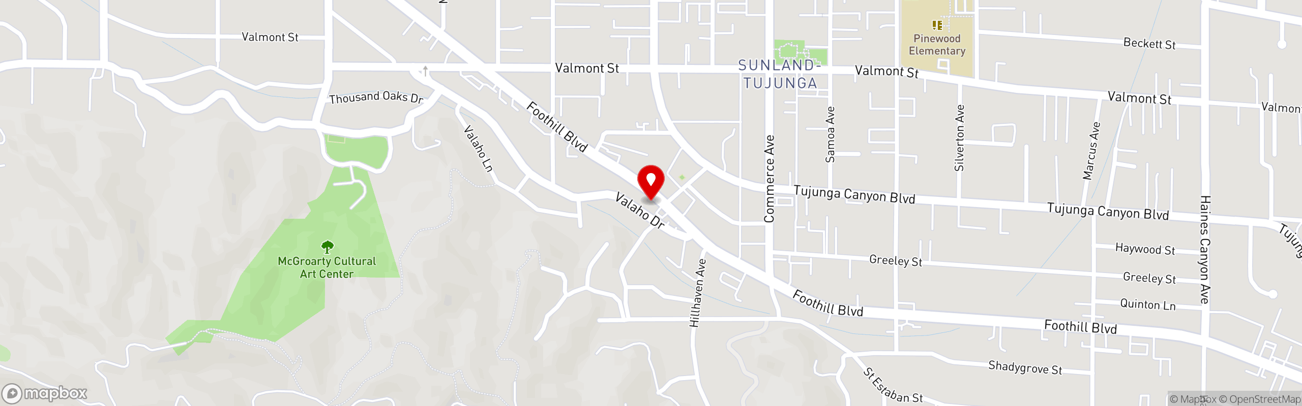 Street map pinning Joselito's Tujunga in Joselito's Tujunga