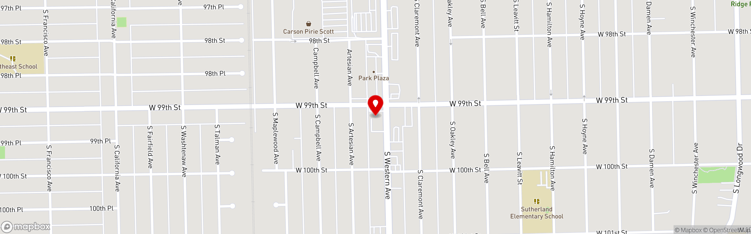 Street map pinning Janson's Drive In in Janson's Drive In