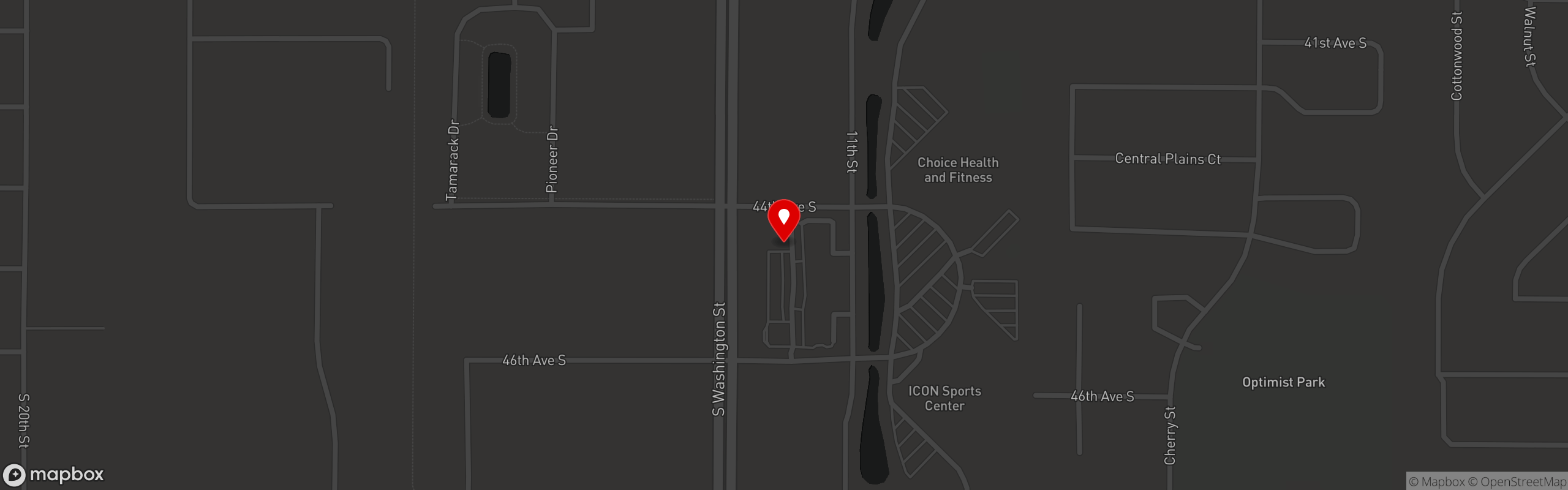Street map pinning Sin Bin Kitchen Bar Casino in SIN BIN Kitchen Bar Casino