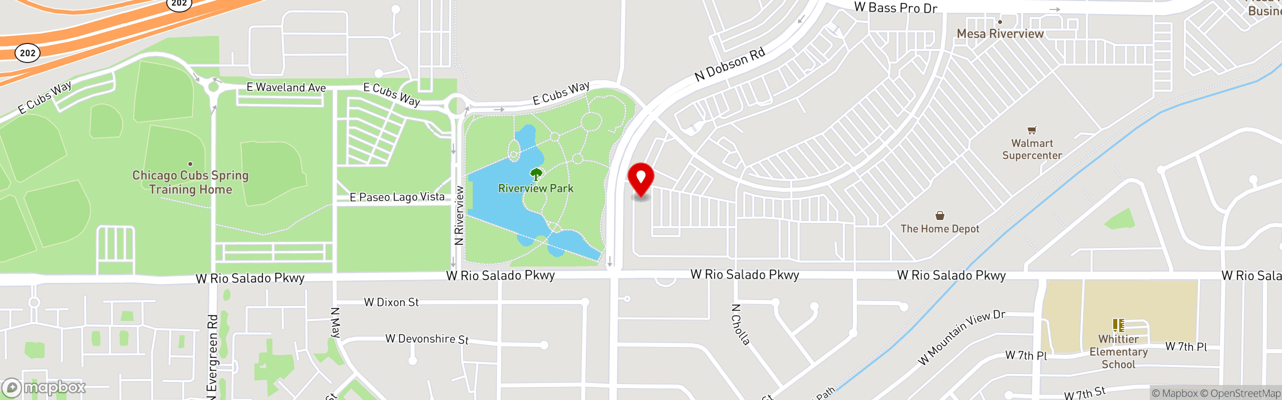 Street map pinning Henhouse Cafe in Henhouse - Dobson