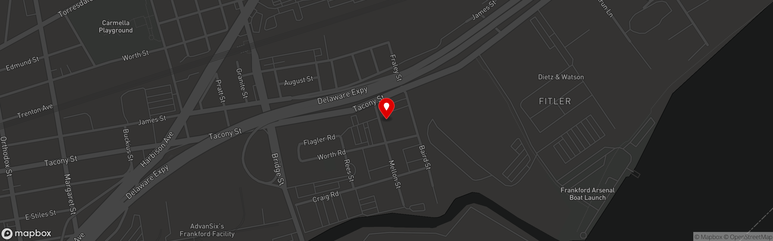 Street map pinning Tortorice's Specialty Sandwiches in Tortorice's Specialty Sandwiches