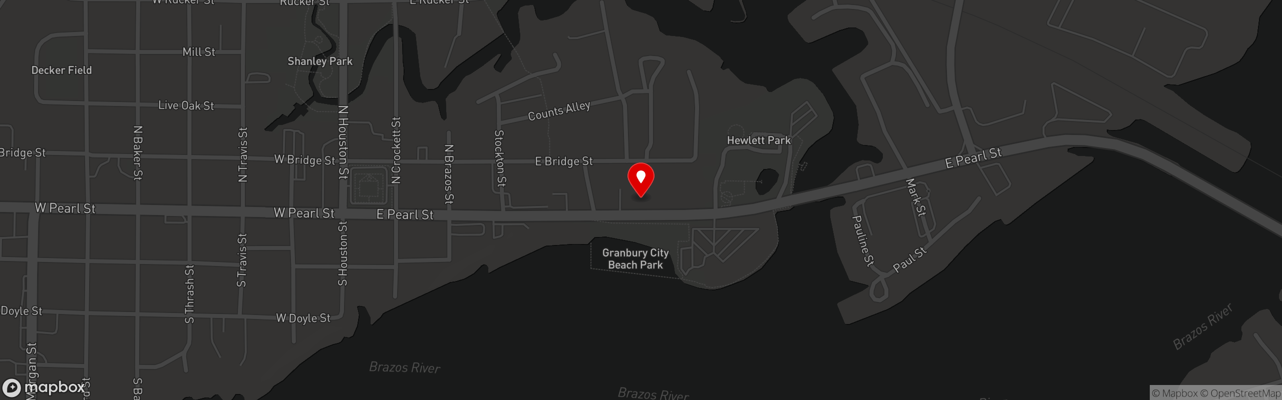 Street map pinning Hotel Lucy in Hotel Lucy