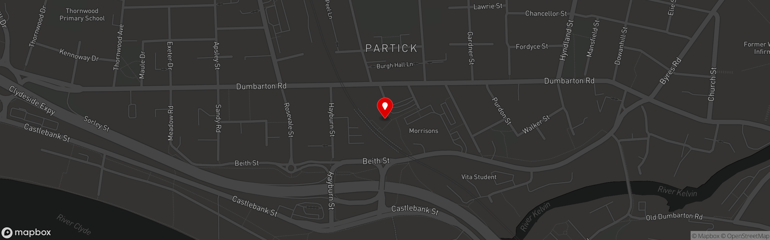 Street map showing the location of Station Wok in Station Wok