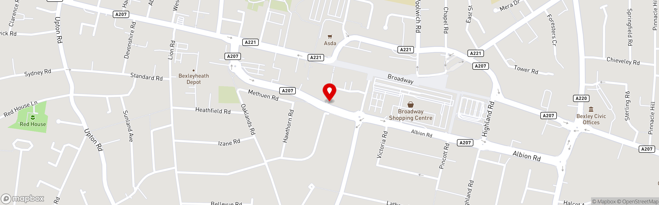Street map pinning Il Vesuvio Restaurant and Pizzeria in Il Vesuvio Restaurant and Pizzeria - Bexleyheath