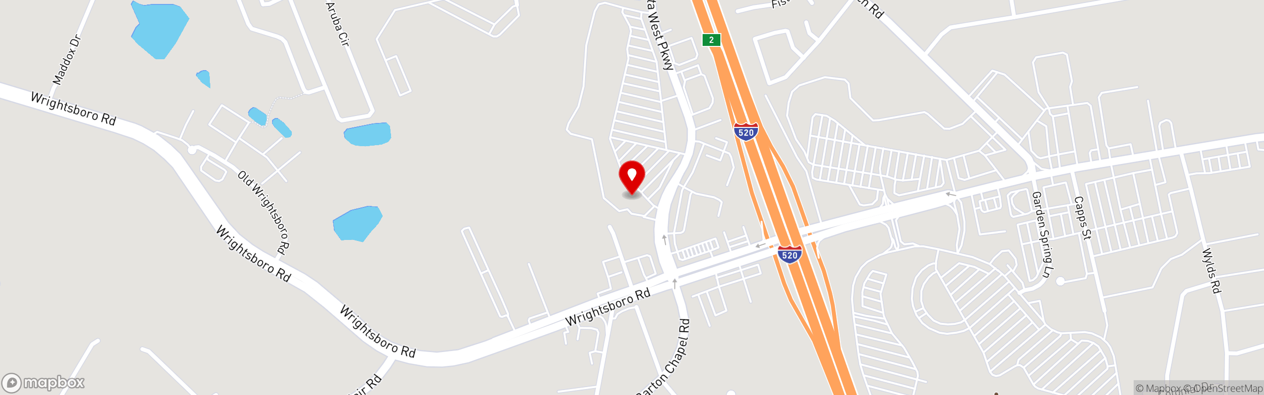 Street map pinning Top Crab Seafood and Bar in Augusta