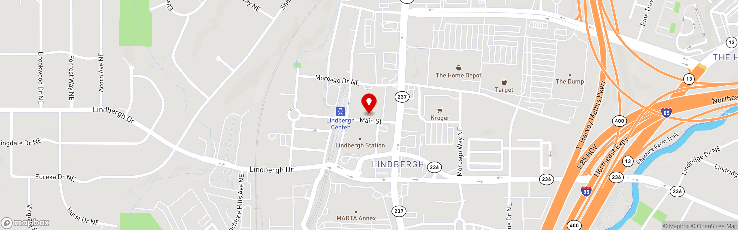 Street map pinning Madre Selva in Madre Selva