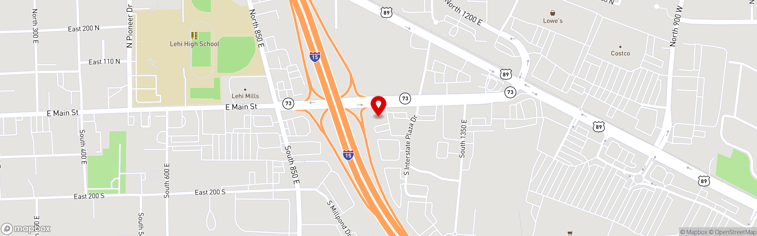 Street map pinning Chuck-A-Rama | All-You-Can-Enjoy Buffet in Utah & Idaho in Lehi