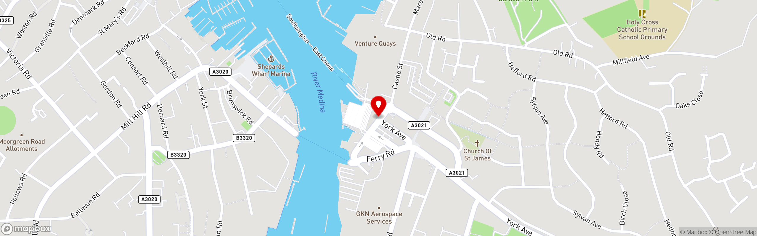 Street map showing the location of Prego in Prego