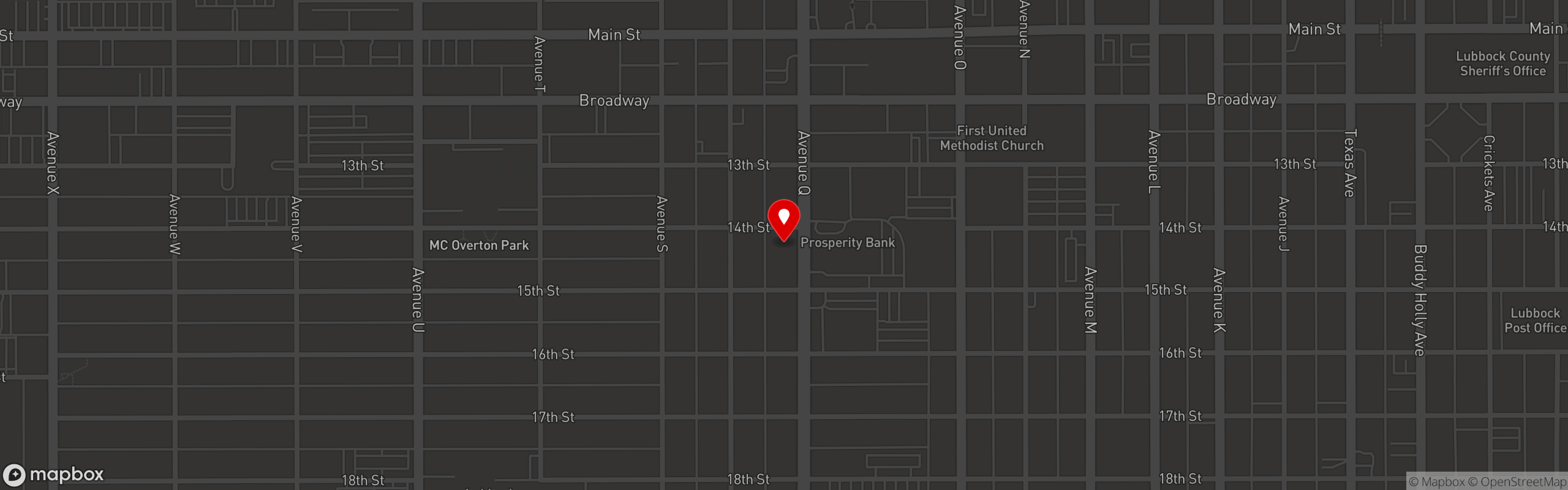 Street map pinning Flippers Tavern in Flippers Tavern