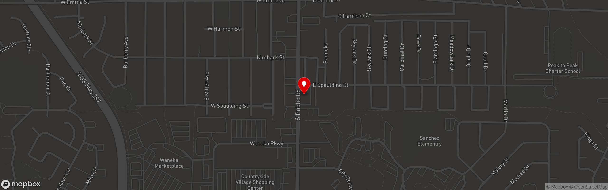Street map pinning BREW Tea and Coffee Bar in BREW Tea and Coffee Bar