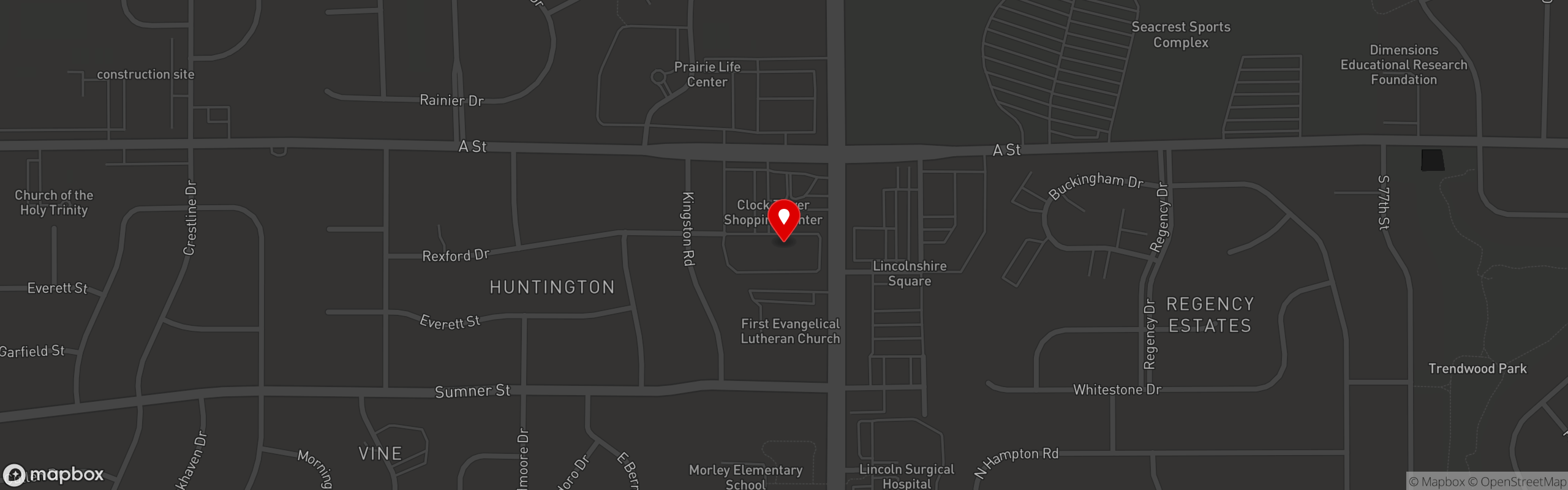 Street map pinning Grata Bar & Lounge in Grata Bar