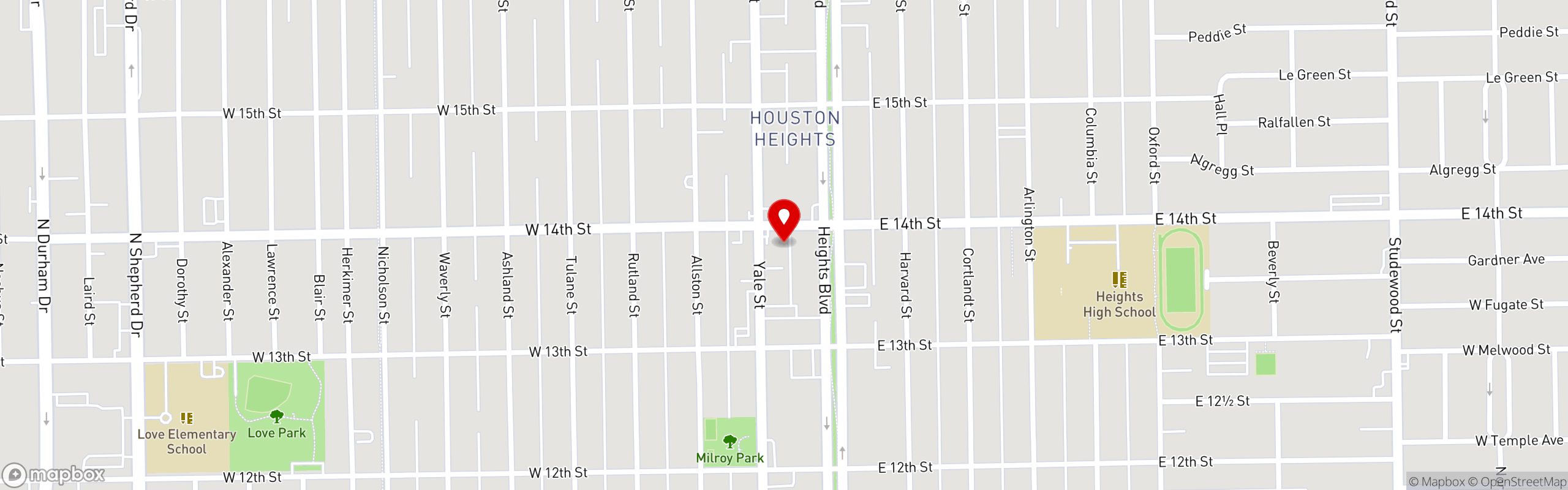 Street map pinning Savoir in Houston