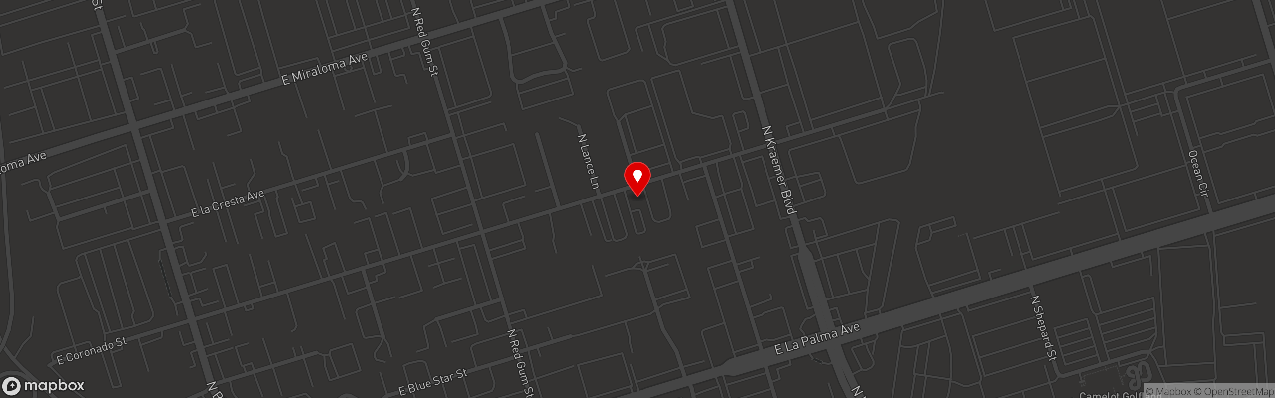 Street map pinning Hani Kitchens in Hani Kitchens