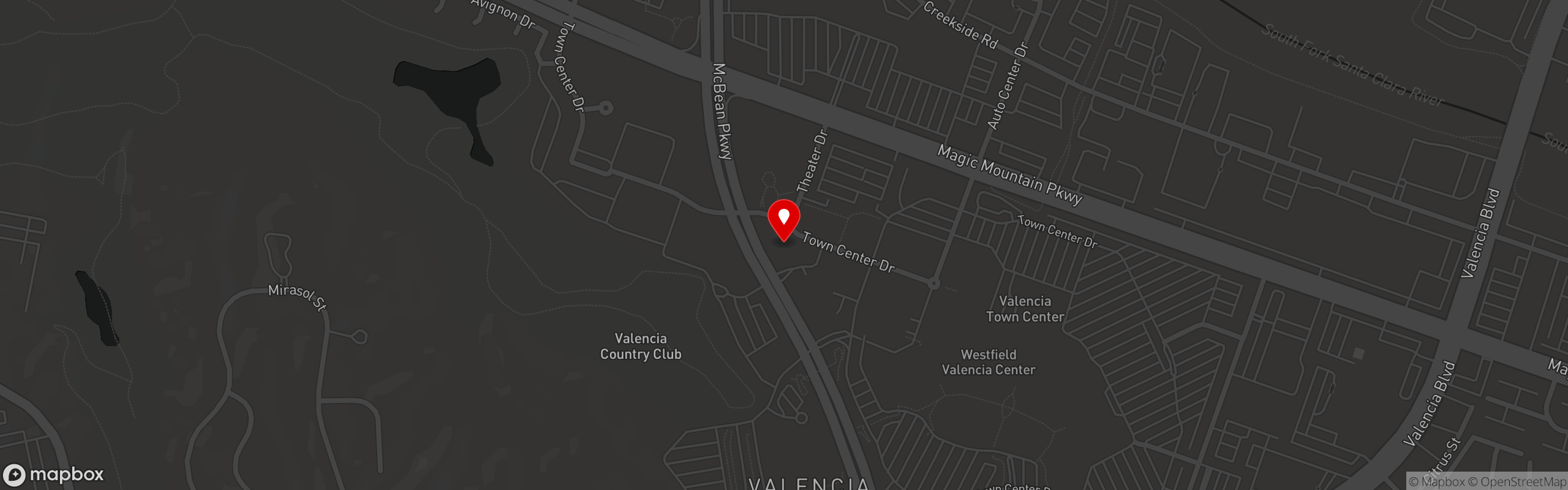 Street map pinning Larsen's Restaurants in Larsen's Steakhouse – Valencia