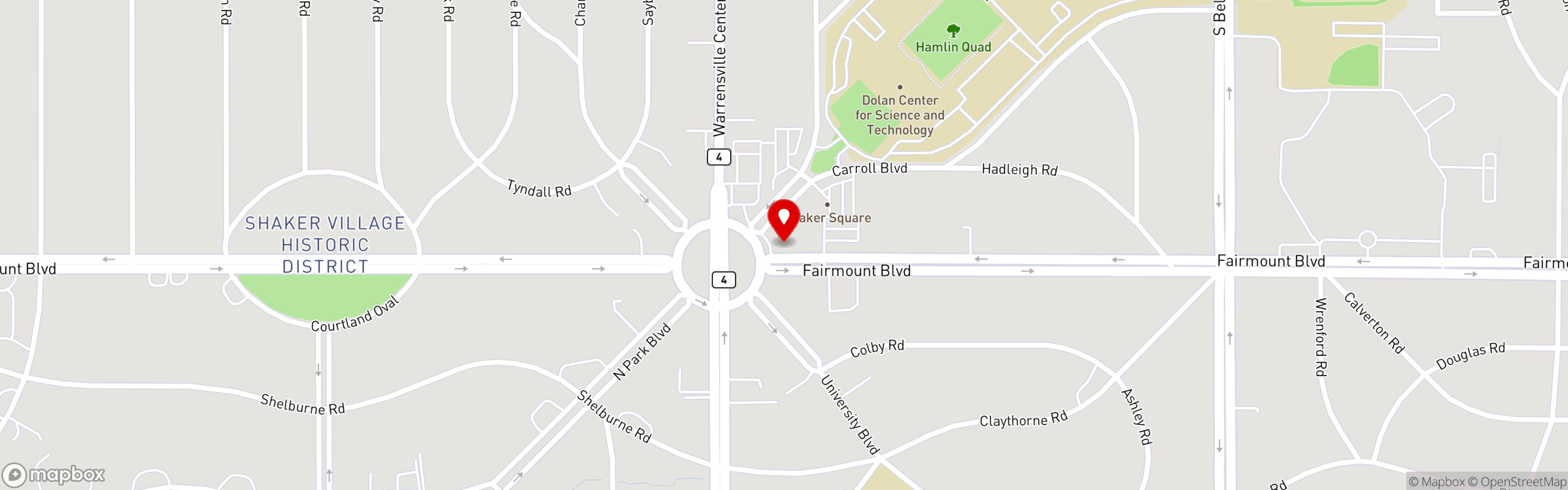 Street map pinning Crowley's in Crowley's at Carroll