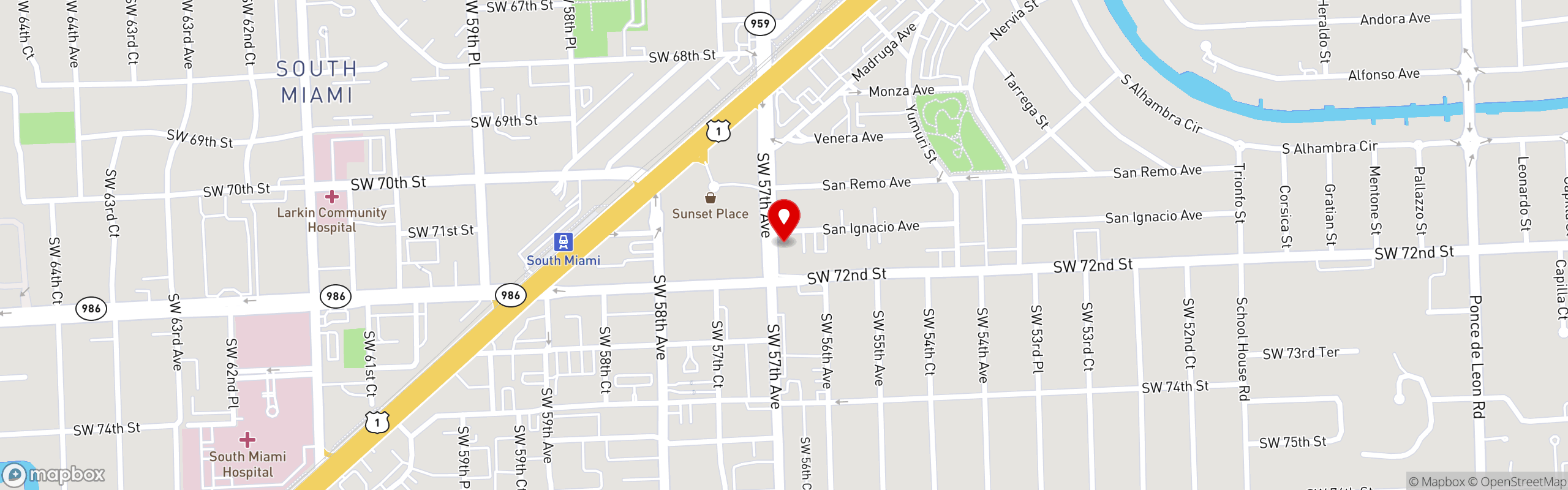 Street map pinning Beauty and The Butcher in Beauty and The Butcher