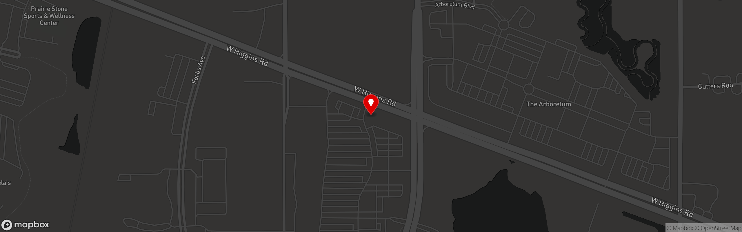 Street map pinning Pita Pita Mediterranean Grill in Hoffman Estates
