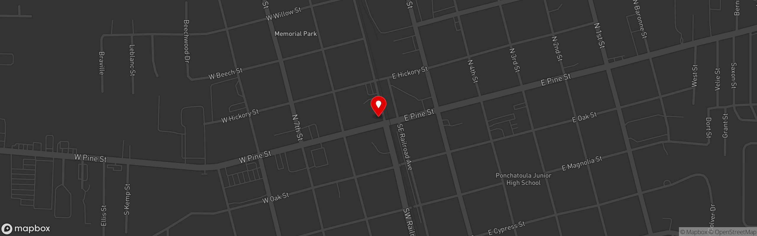 Street map pinning The District in The District