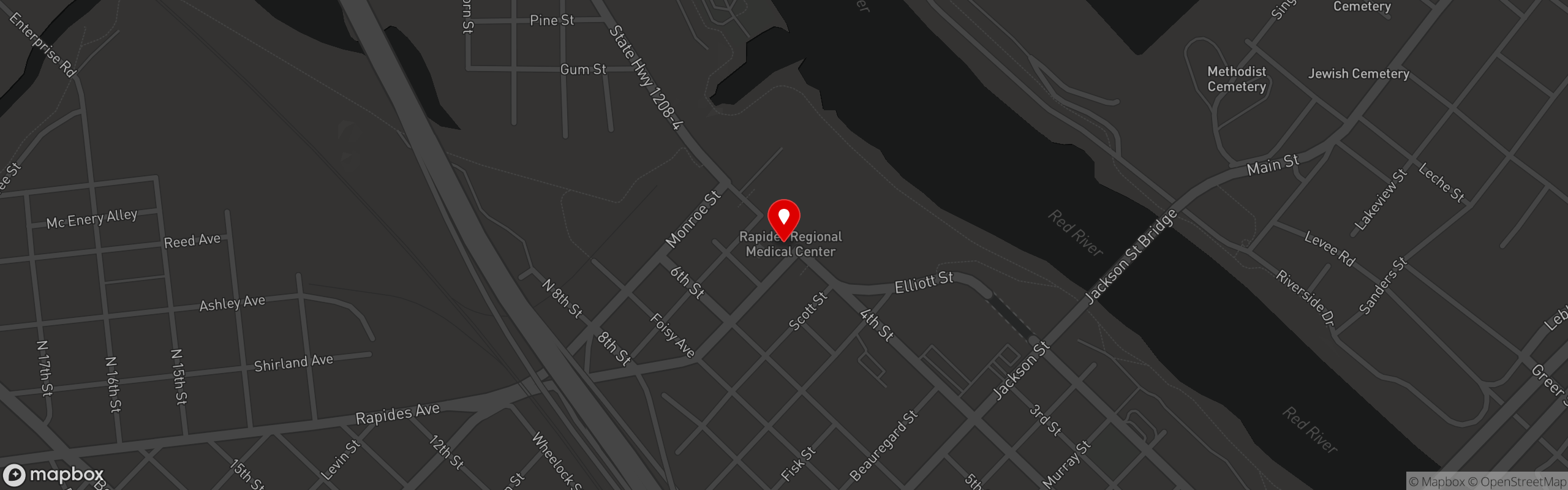 Street map pinning Nova's Breakfast & Brunch in Alexandria