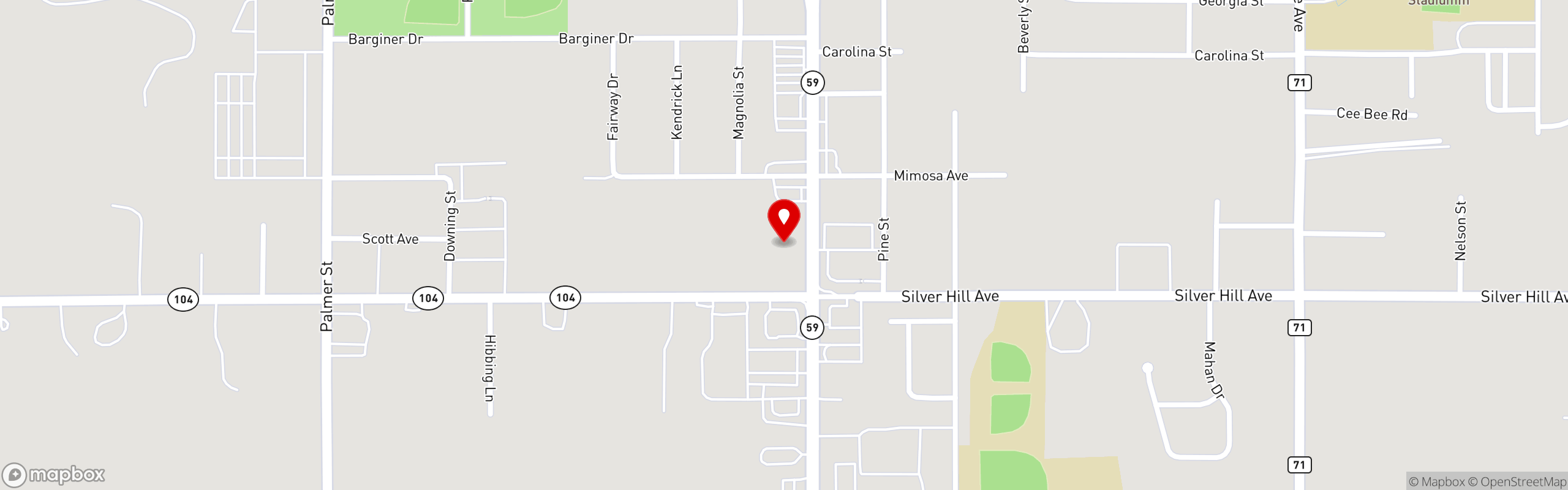 Street map pinning Farm Fresh Meats in Farm Fresh Meats