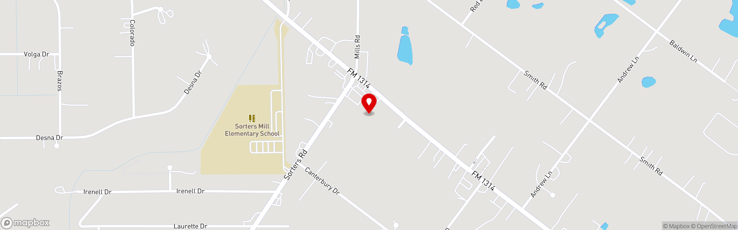 Street map pinning Tacos La Abuela in Tacos La Abuela - FM 1314