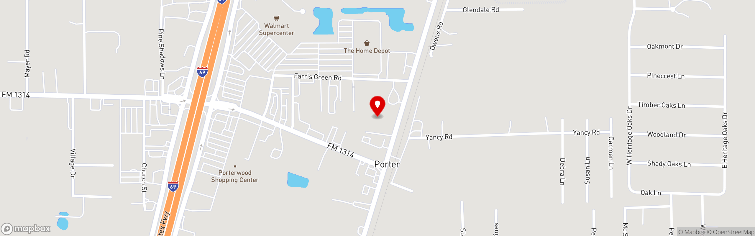 Street map pinning Tacos La Abuela in Tacos La Abuela - Loop 494