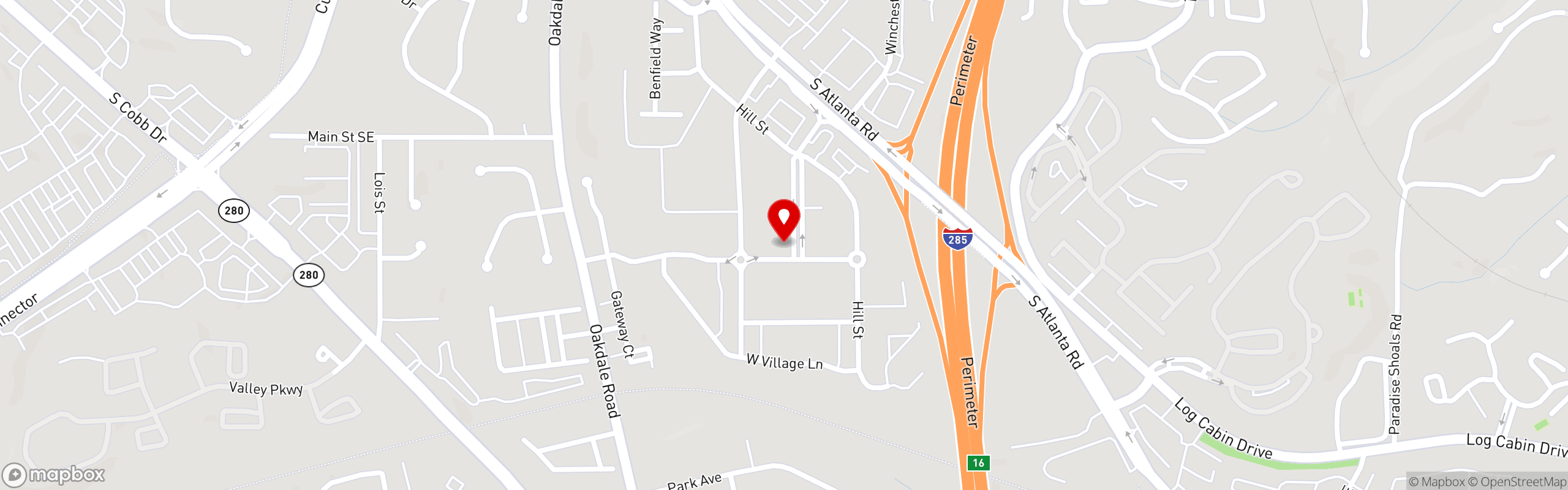 Street map pinning McCray's Tavern in Smyrna