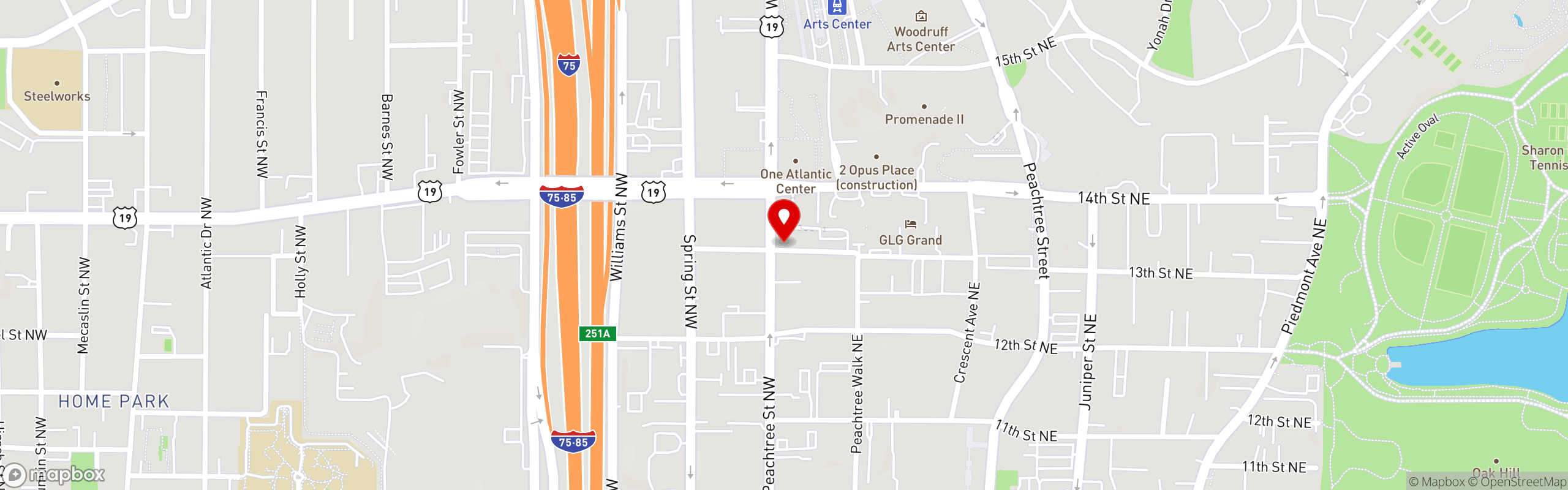Street map pinning McCray's Tavern in Midtown