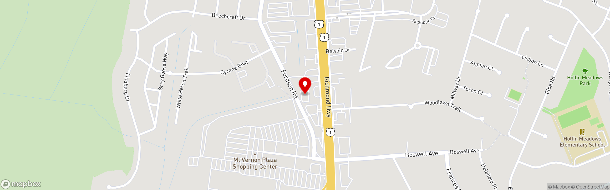 Street map pinning Mamma's Kitchen in Mamma's Kitchen